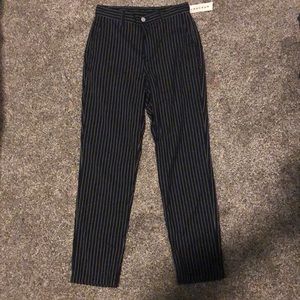 Black and white pin striped pants